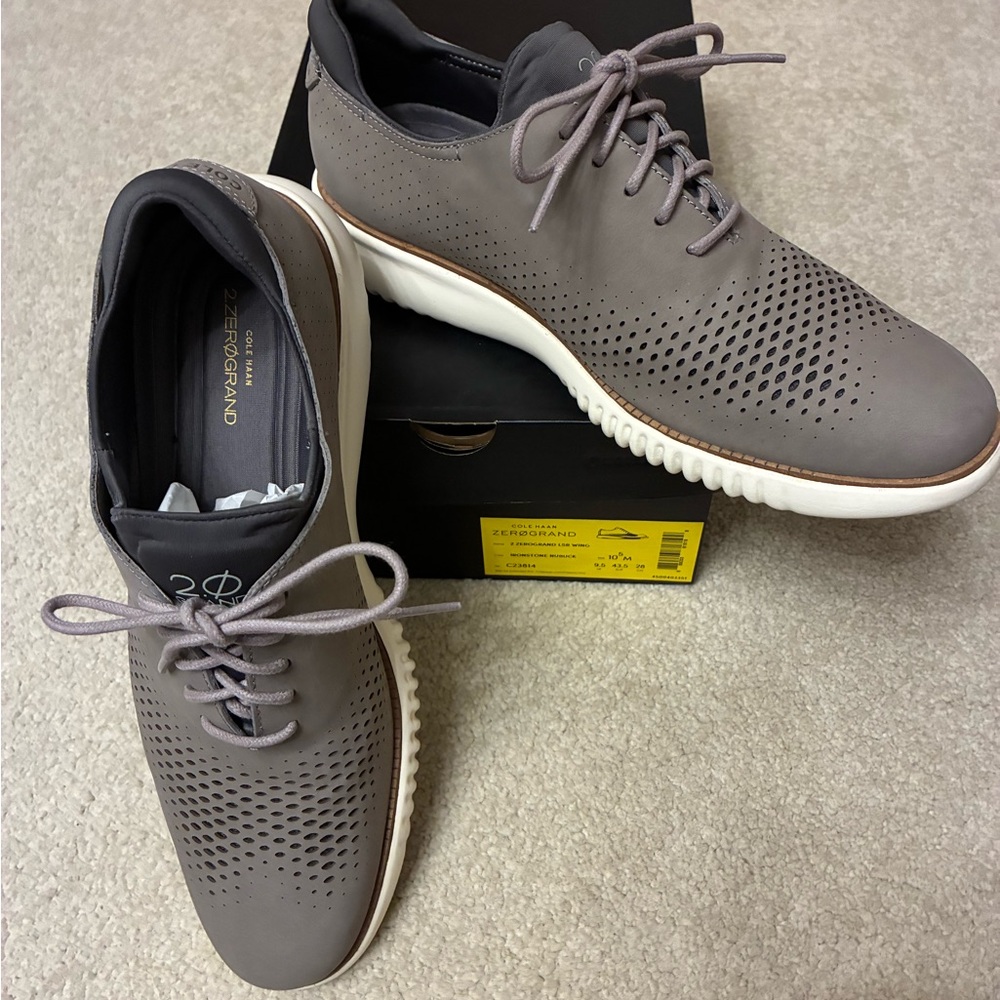 Worn twice. Cole Haan Men's Ironstone Nubuck Shoes